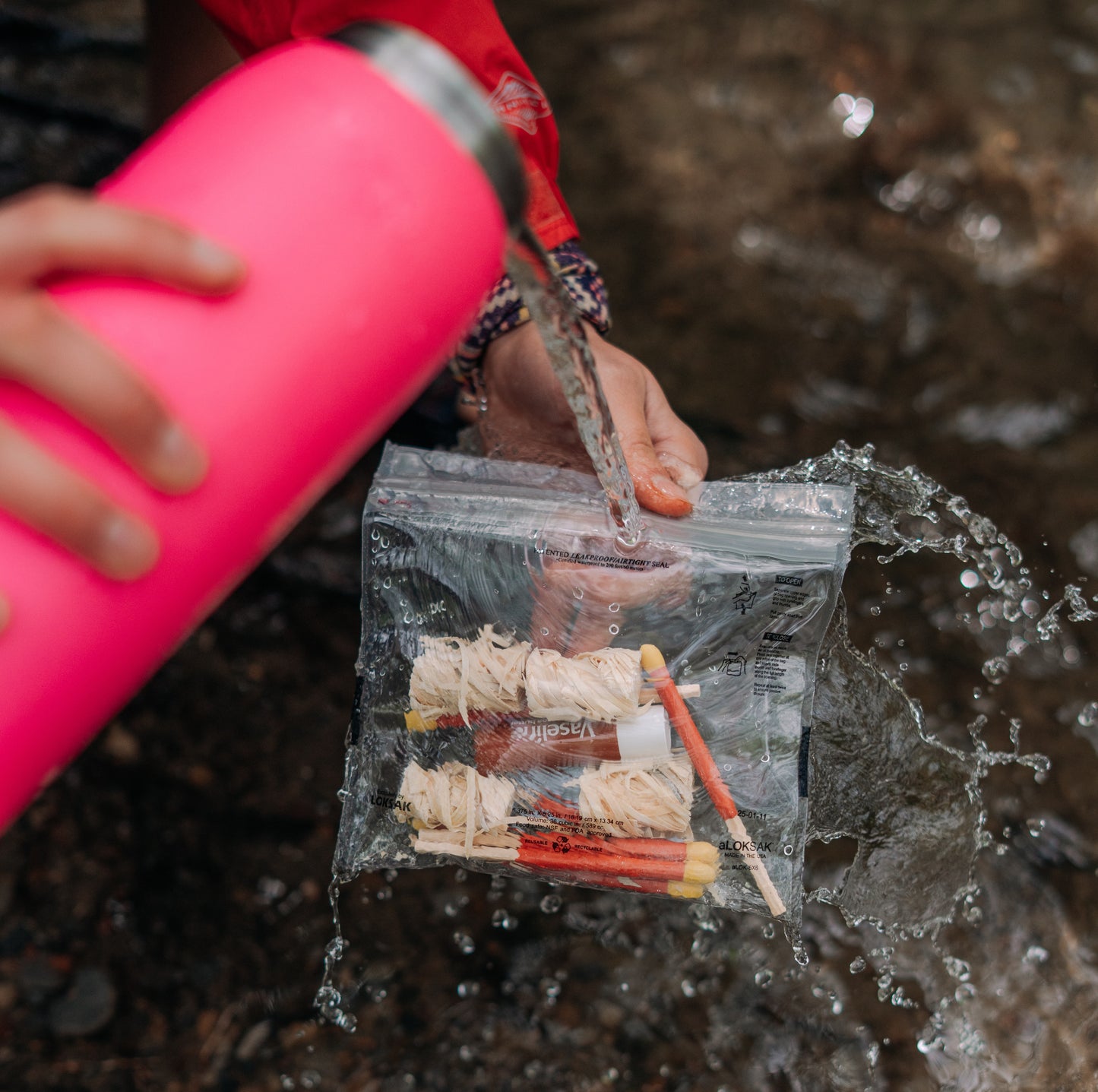 Waterproof Bag for Snacks & Small Gear | Certified 200ft | 6x6" 2 Pack | aLOKSAK