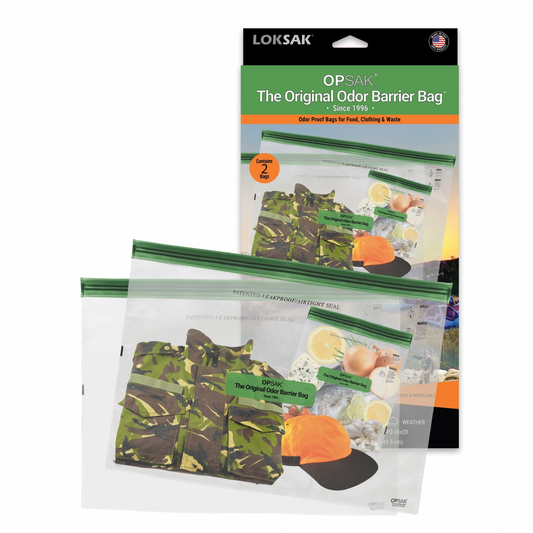Large Odor Proof Bag for Base Camp & Bulk Food | Bear Barrier Tested | 28x20" 2 Pack | OPSAK