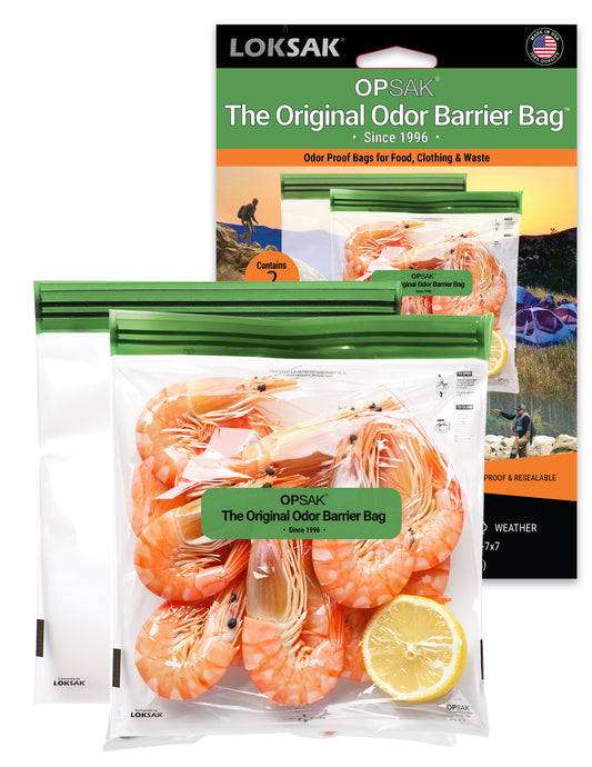 Odor Proof Bag 7x7 Inch Airtight 2 Pack | OPSAK LOKSAK