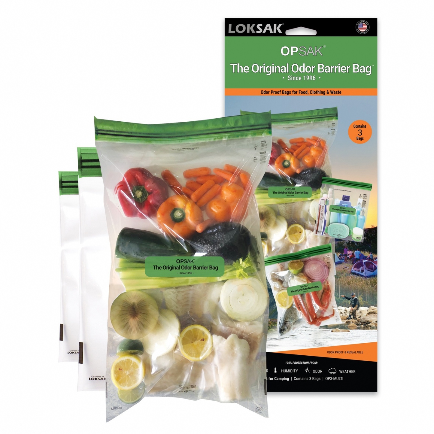 Odor Proof Bag Assorted Set | Bear Barrier Tested | 3 Pack | OPSAK