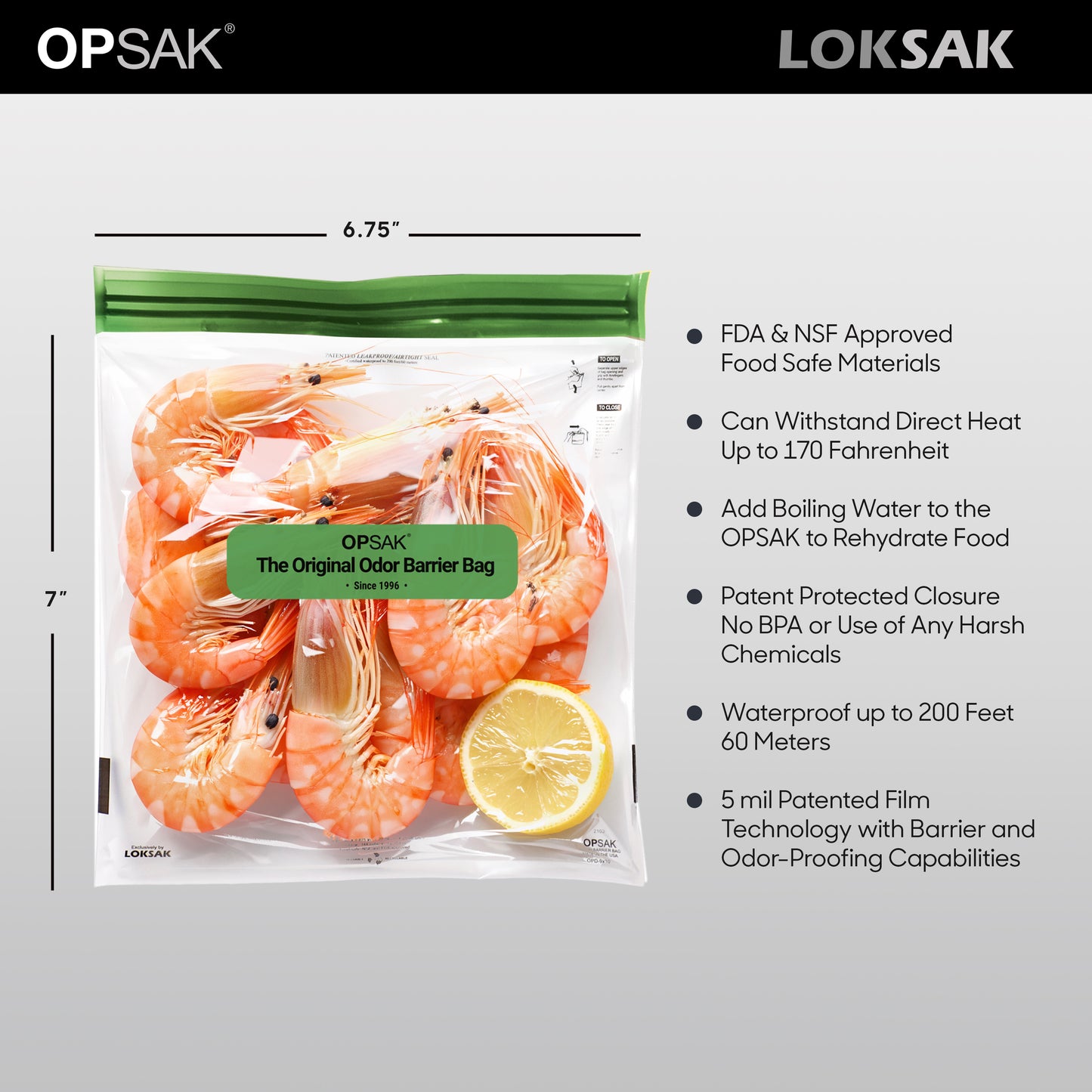 Odor Proof Bag Assorted Set | Bear Barrier Tested | 3 Pack | OPSAK