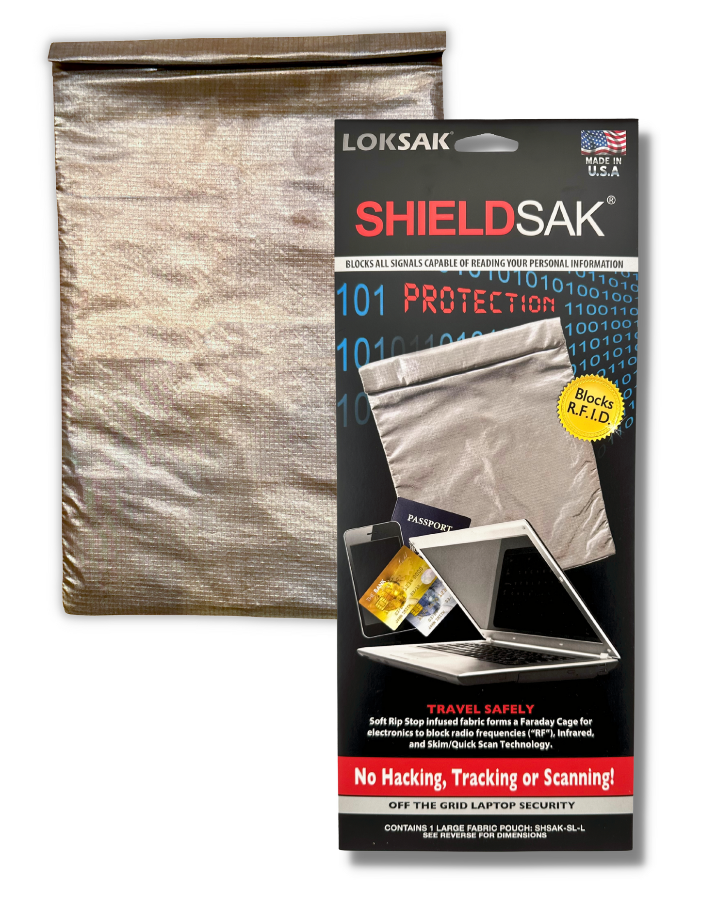 Faraday Bag for Laptops | Blocks Signal & Tracking | SHIELDSAK